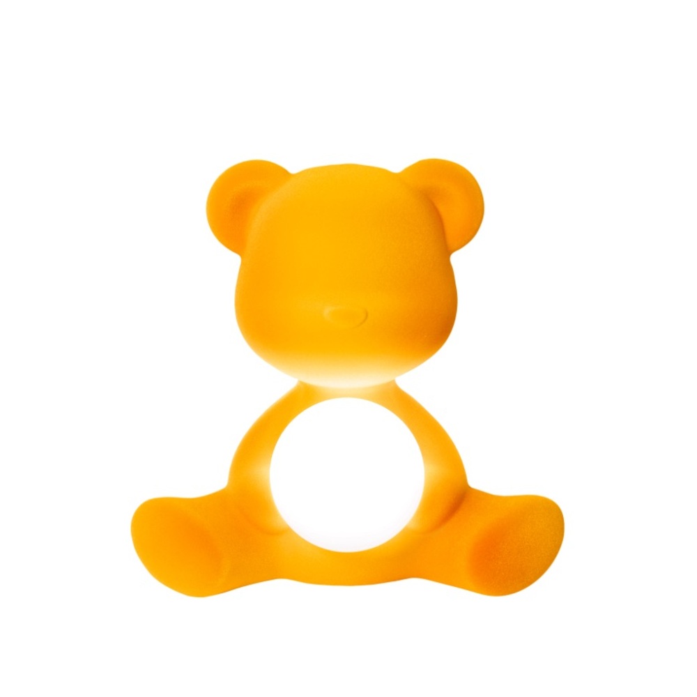 Teddy Girl Lamp Velvet Finish with Rechargeable Led